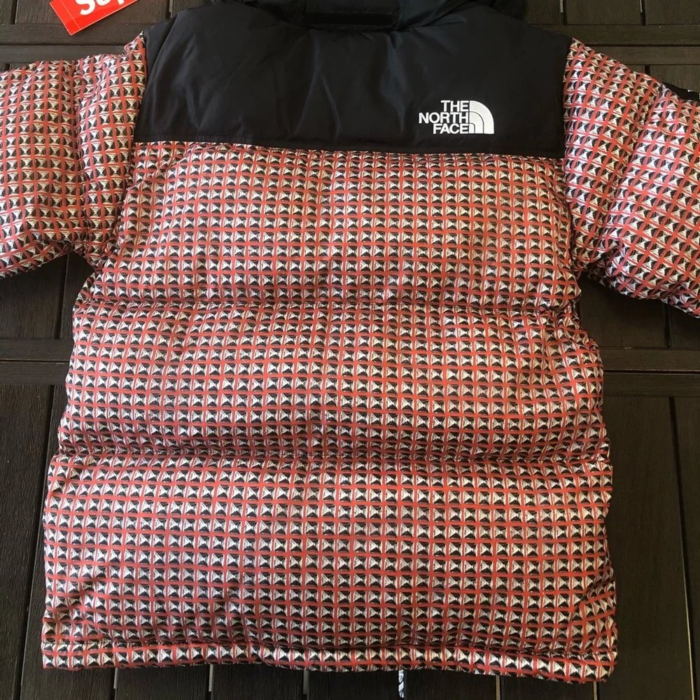 🛑SOLD🛑SUPREME x The North Face 🔥 TNF Studded Nuptse Jacket - Picture 8 of 12